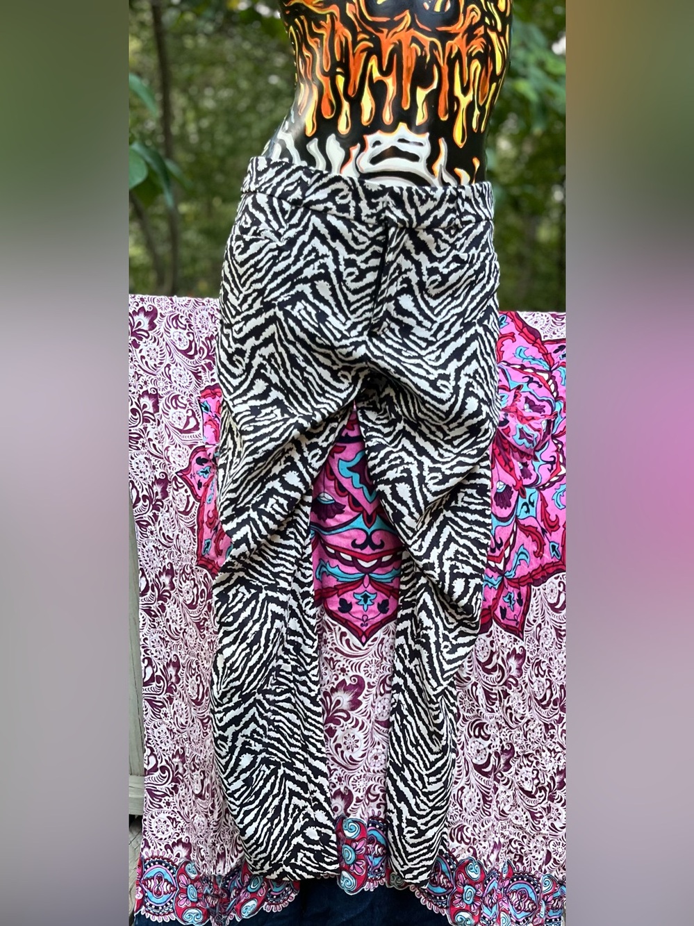Banana Republic Black & White Zebra-Print Swim Sarong